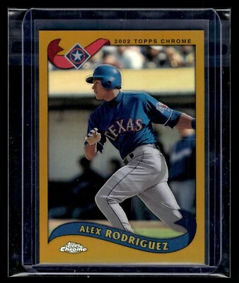 2002 Topps Chrome Refractor #640 Alex Rodriguez Rangers - Image 1 of 2