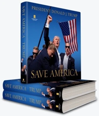 Donald J. Trump Save America Hardcover Book 2024 MAGA Make America Great Again - Image 1 of 3