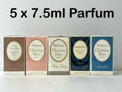 Perfume DIOR Diorella Dioressence Miss Dior Diorissimo 5 x 7,5 ml ENTREGA GRATUITA Foto 1 de 4