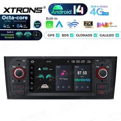 AUTORADIO ANDROID 4/64GB FIAT GRANDE PUNTO STEREO AUTO COMANDI VOLANTE CARPLAY - Immagine 1 di 4