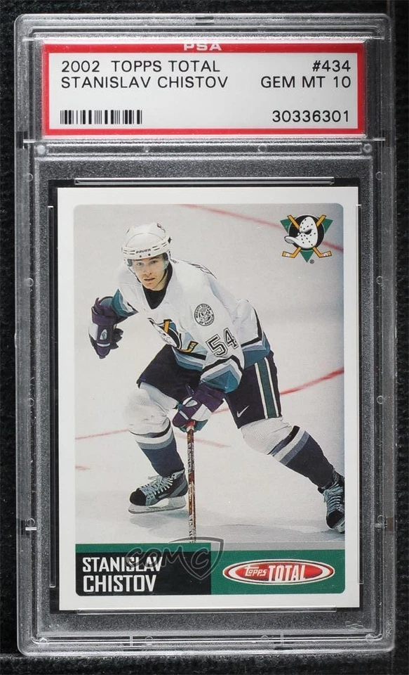 2002-03 Topps Total Stanislav Chistov #434 PSA 10 GEM MT Rookie RC - Image 1 of 2