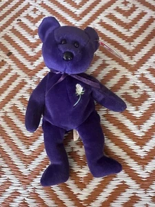 Ty Beanie Baby - PRINCESS Diana Bear 1997 RARE & RETIRED - MINT with MINT TAGS - Picture 1 of 7
