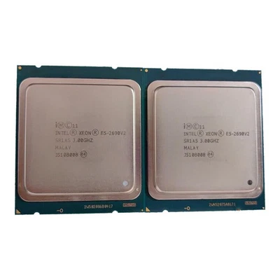 Matching Pair Intel Xeon E5-2690 V2 SR1A5 3.00GHz 10-Core 25MB LGA2011 Processor - Image 1 of 2