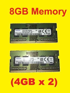 🍀 NEW! Samsung Micron SK Hynix 8GB 2X4GB DDR4 PC4-2400T PC Laptop RAM SODIMM - Picture 1 of 2