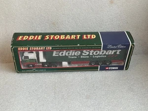 New Corgi EDDIE STOBART  M.A.N Truck & CURTAINSIDE Trailer - CC 75804 - FREE P&P - Picture 1 of 6