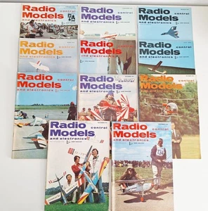 11 x 1975 Radio Control Models & Electronics Magazine Vintage Bundle Job Lot - Picture 1 of 16
