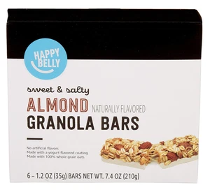 Amazon Brand - Sweet & Salty, Almond Granola Bars, 1.2 Oz, 6 Count - Picture 1 of 12
