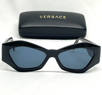 Gafas de sol GIANNI VERSACE doradas Medusa MOD 421 COL 852 estuche con marco negro Foto 1 de 4