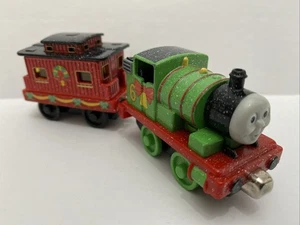 2 Thomas Train Diecast Christmas Holiday- Caboose And Percy - Picture 1 of 13