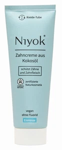 (66,67 EUR/l) Niyok Zahncreme aus Kokosöl Eisminze 75ml - Bild 1 von 1