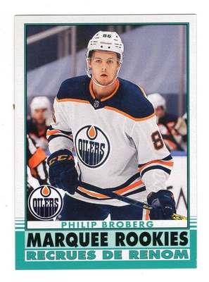 2020-21 OPC Philip Broberg Marquee Rookies RETRO #625 Edmonton Oilers - Image 1 of 2