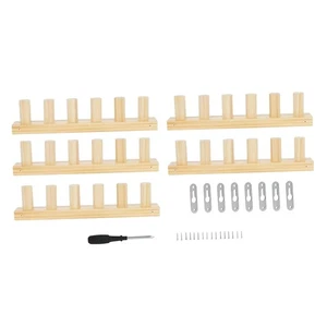 Wooden Knitting Loom Kit Adjustable Thick Blanket Loom for Yarn Crafts Gifts - Picture 1 of 6