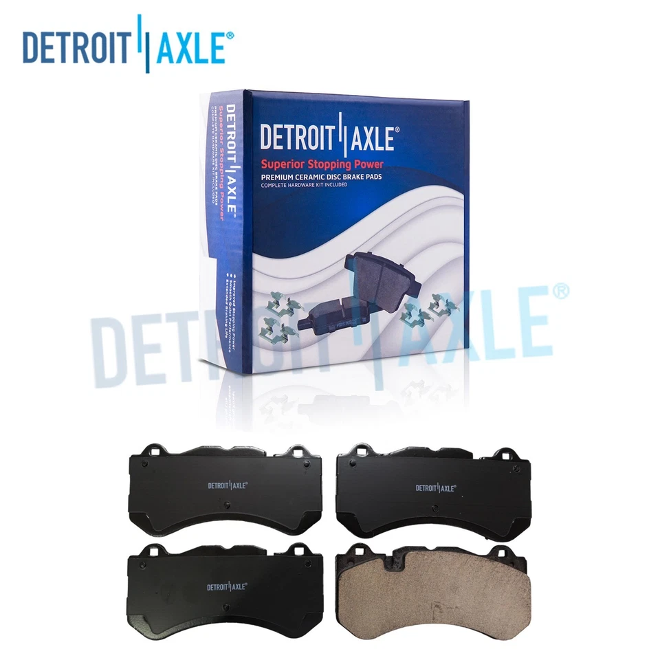 Front Ceramic Brake Pads w/Hardware for 2007-2009 Mercedes-Benz CLS63 SL65 AMG - Image 1 of 4