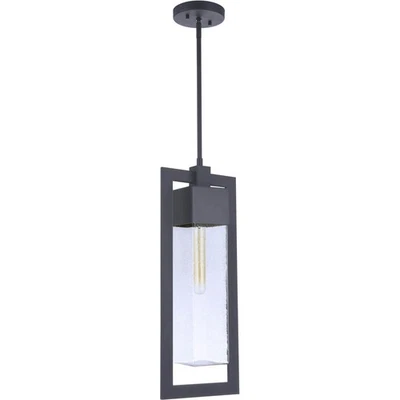 Craftmade ZA4021-MN Perimeter 1 Light 8 inch Midnight Outdoor Pendant - Image 1 of 4