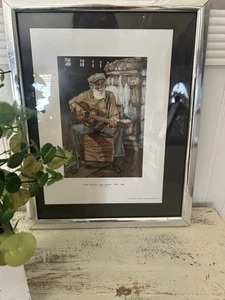 "DELTA BLUESMAN" SAM CHATMON-1897-1983 BY GLENN WARREN FRAMED PRINT - Picture 1 of 5