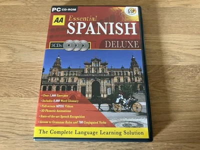 AA Spanish DELUXE 3 CDs (PC CD-ROM). Microsoft Windows 95/98/Me/NT4/2000/XP - Image 1 of 4