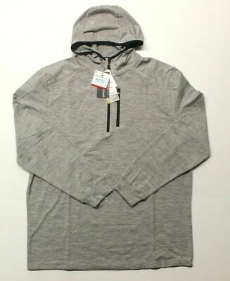 Men's Grand Slam Water-Repellent Knit Golf Hoodie - Light Gray Heather - L - Image 1 of 4