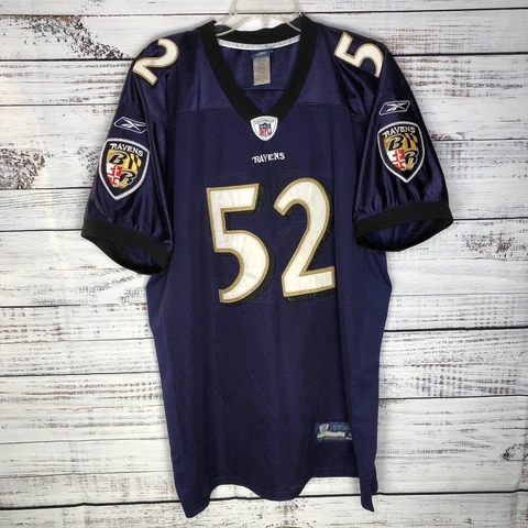 Vintage Reebok Baltimore Ravens Ray Lewis #52 NFL Football Jersey Men’s Size 54 Cover