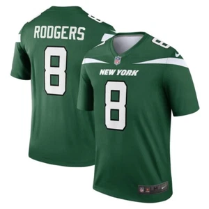 Aaron Rodgers Authentic Nike Jets Jersey NWT Kelly Green $130 MSRP Size 2XL - Picture 1 of 3