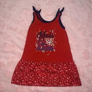 Girls Patriotic Cat & Jack Size XS 4/5 4th of July America USA Sleepwear Dress - Picture 1 of 7