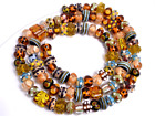 New+100+pieces+Fine+Murano+Lampwork+Glass+Beads+-+Neutral+colors+-+A7001c