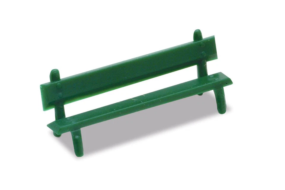 Peco LK-25 OO Gauge Platform Seats Green - Image 1 of 1