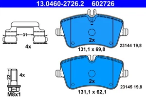 Series Brake Pads 602726 13.0460-2726 Set Pills Brakes - Imagen 1 de 3
