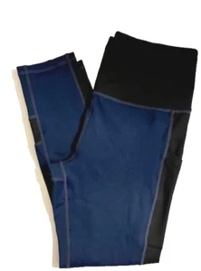 XL Leggings by Love Her blue with black details full length pants women's - Picture 1 of 3