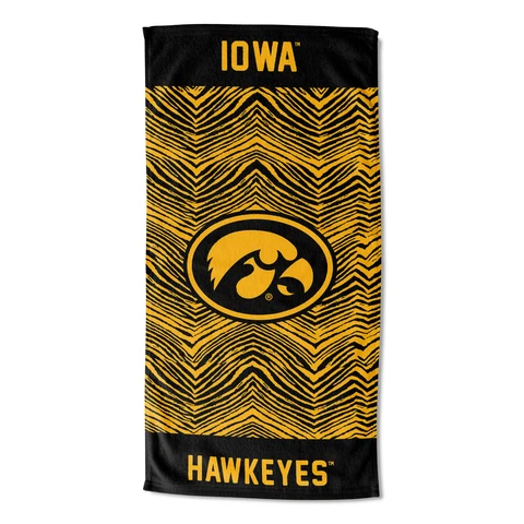 Northwest NCAA Iowa Hawkeyes State Line Beach Towel, 30x60 Cover
