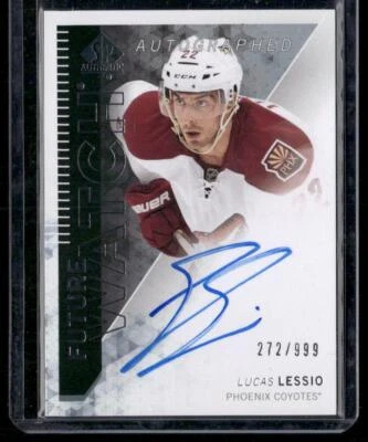 2013-14 SP Authentic #301 Lucas Lessio Future Watch AUTO #/999 - Image 1 of 2
