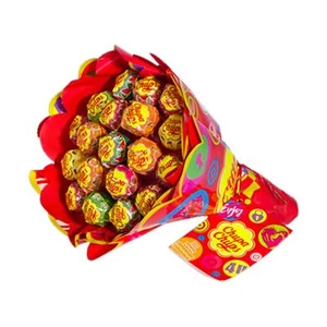 FLOWER BOUQUET CHUPA CHUPS GUSTI ASSORTITI LECCA LECCA 19 PEZZI LOLLIPOP FIORI - Imagen 1 de 1