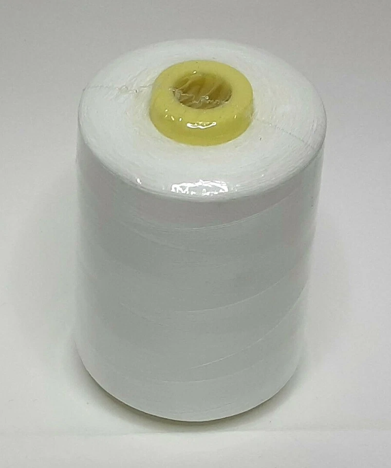 1 Pc .All Purpose Polyester Sewing Thread, 10,000 yards, Tex 27, White - Image 1 of 1