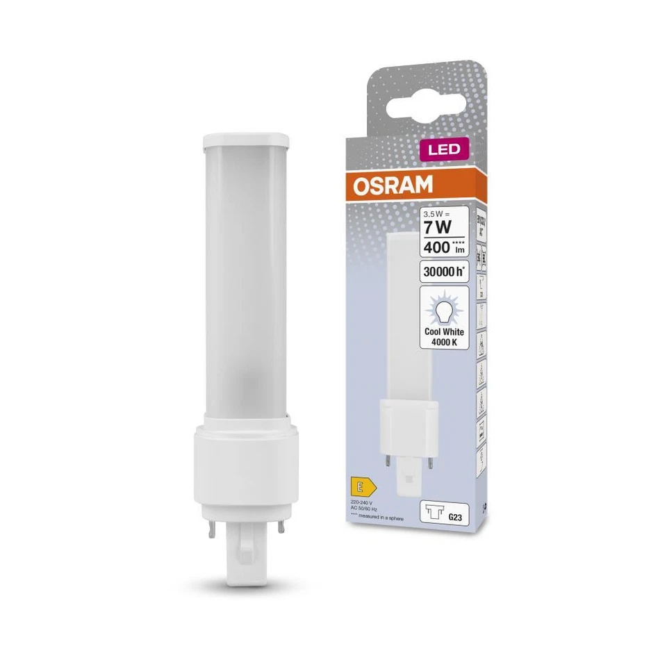 OSRAM DULUX S7 LED 2Pin G23 Kompaktlampe 3,5W wie 7W 4000K neutralweißes Licht - Bild 1 von 4