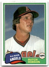 1981 Topps Traded Butch Hobson Baseball Cards #771