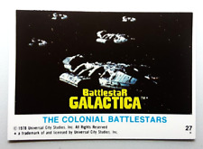 1978 U.K BATTLESTAR GALACTICA CARD 27 THE COLONIAL BATTLESTARS