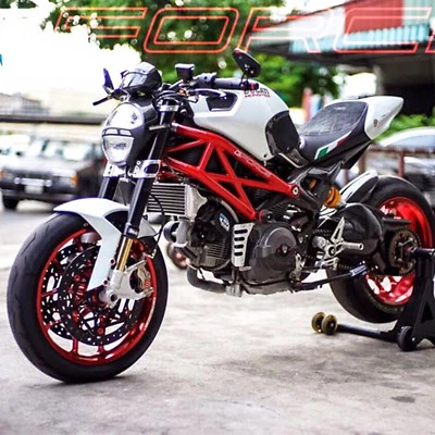 Espejos retrovisores de extremo de barra de flecha negros personalizados para Ducati / Kawasaki Z900 piezas de motocicleta Foto 1 de 4