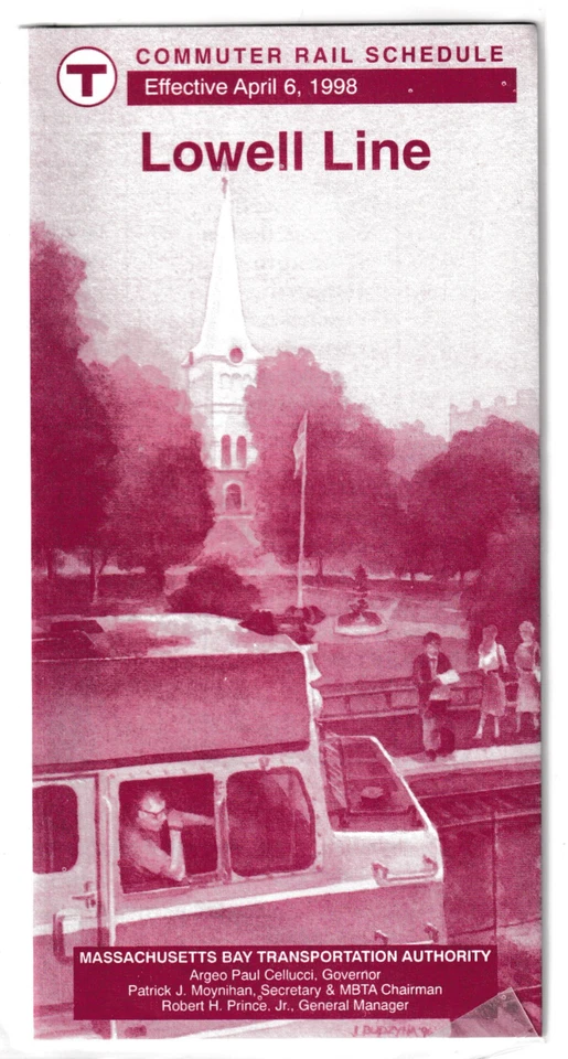 BOSTON  - MBTA           LOWELL         April   6,  1998     (  MINT ) - Image 1 of 1