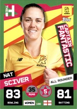 Topps Cricket Attax The Hundred 2022 - Nat Sciver Trent Rockets Captain No. 190