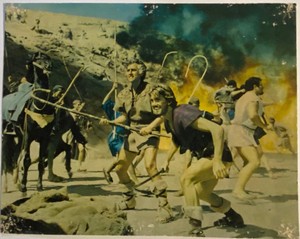 Stanley Baker Stewart Granger Sodom and Gomorrah org. Italian lobby card 5170