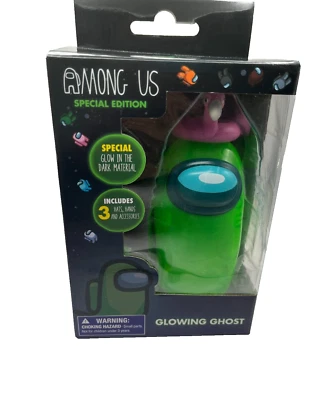 Among Us 特别版 Glowing Ghost Crewmate 动作玩偶帽子配件 — 第 1/2 张图片