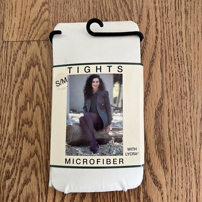 Medias Crowley’s Microfibra Opacas De Colección Nuevas con Etiquetas Años 90 Talla S/M Marfil EE. UU. Foto 1 de 4