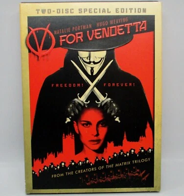 V For Vendetta 2 Disc DVD 2006 Natalie Portman Hugo Weaving DC Comics - Image 1 of 3