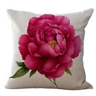 4X(Vintage Floral/Flower flax Decorative Throw Pillow Case Cushion Co Home Sofa 