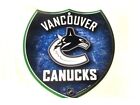 NHL Vancouver Canuks Interstate 8 x 8&quot; Plastic Man Cave Shield Sign New
