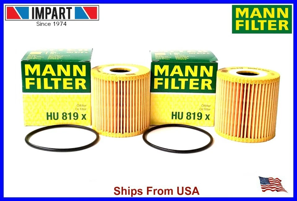 Volvo C70 S40 S60 S70 S80 V40 V70 XC70 XC90  Oil Filter 1275811 MANN  HU819x (2) - Image 1 of 1