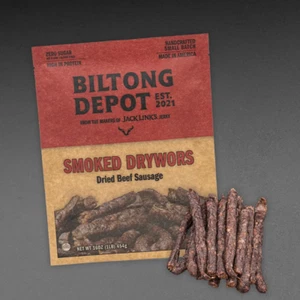 Biltong Depot - Smoked Droewors (1 Lb) 16Oz South African Droewors Beef Sausage - Picture 1 of 5