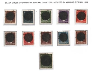 Germany WWII (1945) - Soviet Zone Local Post Overprint “Various Cities” Used - Picture 1 of 1
