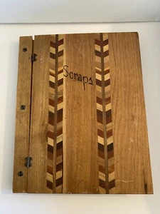 Vintage 1941 Wood Cover Scrapbook Love Story Of 1940s St Louis Dr And Fiancé!! - Picture 1 of 12