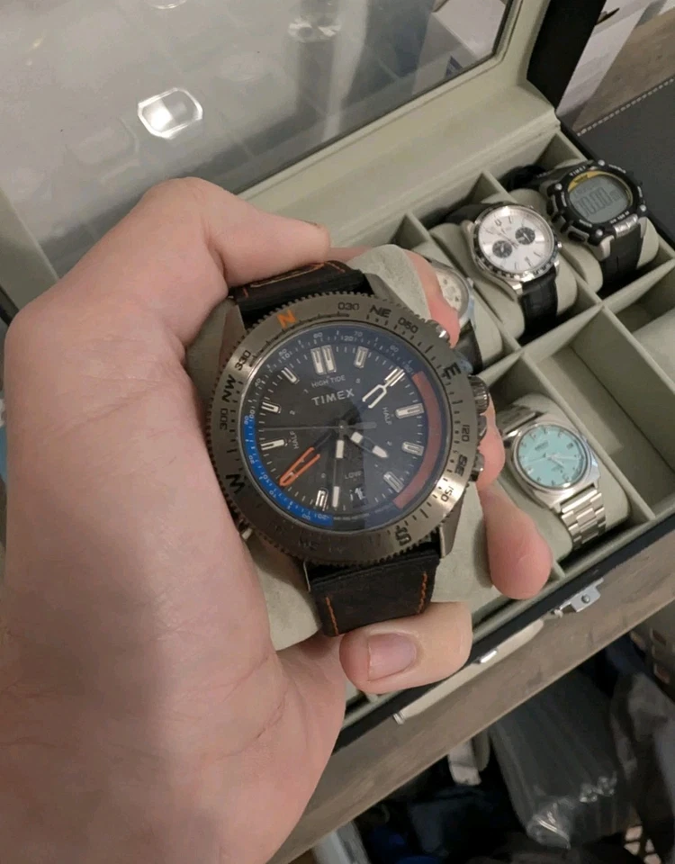 Reloj Timex Expedition North Tide-Temp-Compass 43 mm correa de tela ecológica TW2V03900JR Foto 1 de 4