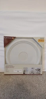 Ceiling Medallion Rings 16" Smooth Paintable Off-White by Portfolio (Lowe's 30$) - Image 1 of 4